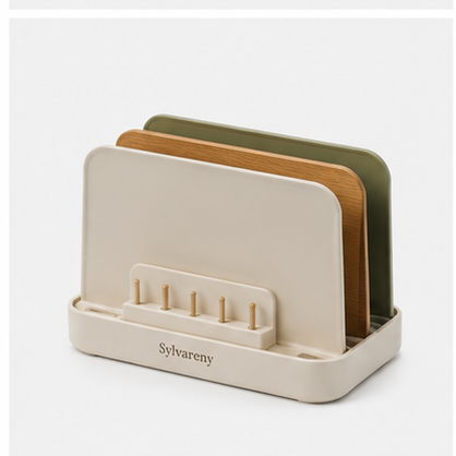 Sylvareny™ BoardDock Countertop Cutting Board Organizer
